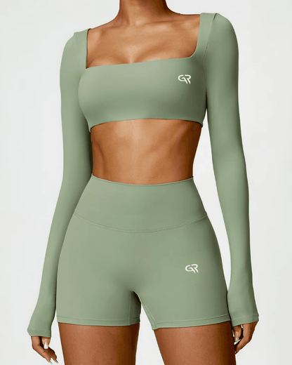 Set SecondSkin™ 2 Piese pentru Yoga Scurt - GymRevoolt